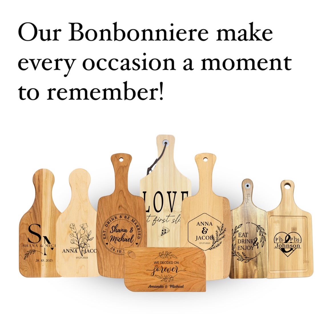 Engrave the design of your choice on any one of our products